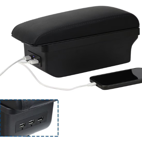 Accoudoir - Boîte multifonction avec port USB