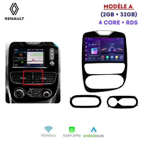 Autoradio Android avec CarPlay & GPS pour Renault Clio 4 / ZOE (2012–2017) – Système Multimédia